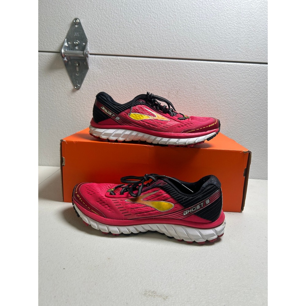 Brooks Running Shoes Ghost 9 Pink Black 9.5 #3019
